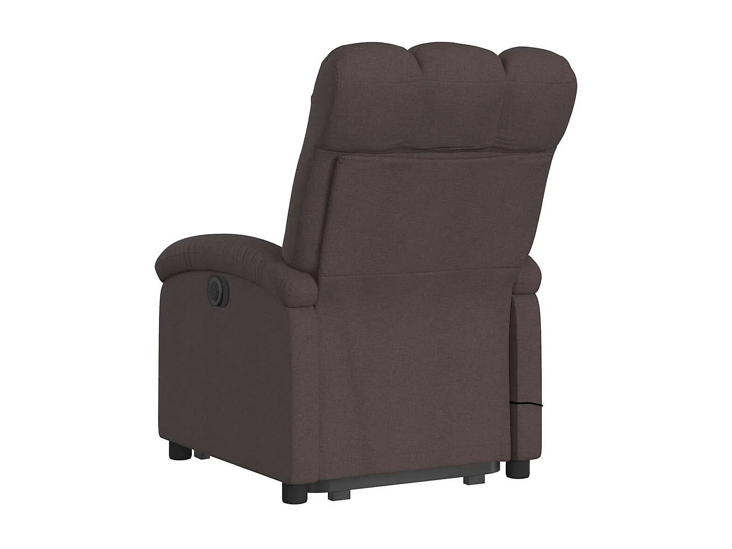 Fauteuil inclinable-Chaise de relax-Fauteuil de Massage Marron foncé Tissu SHL1808