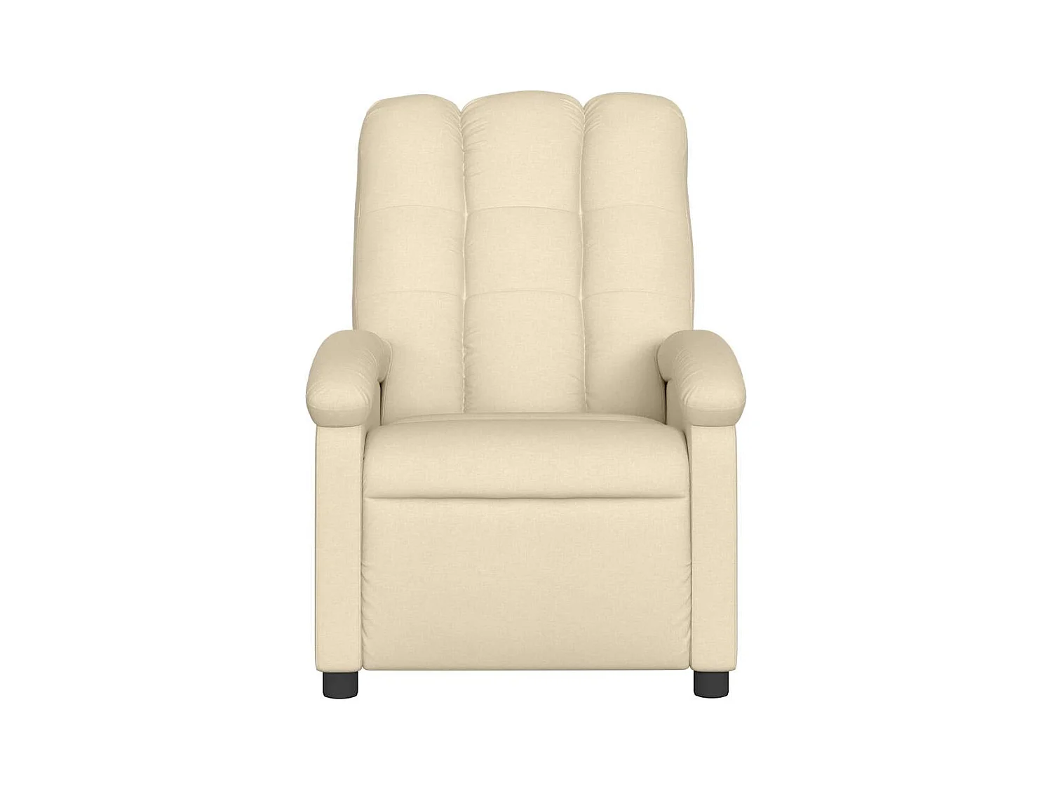 Fauteuil inclinable-Chaise de relax-Fauteuil de Massage crème tissu SHL2483