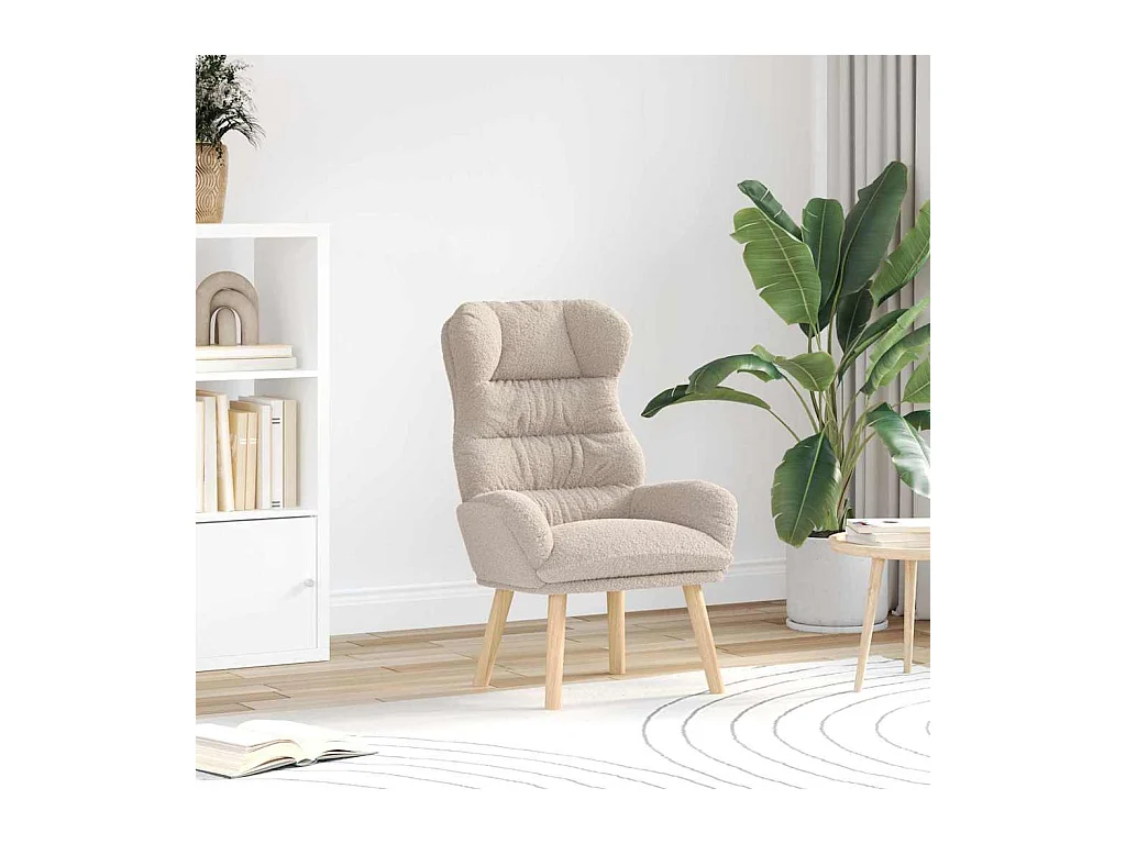 Sillón de relax | Silla Relax | Sillón de salón Gris claro 69x74x93 cm tela SHL9928