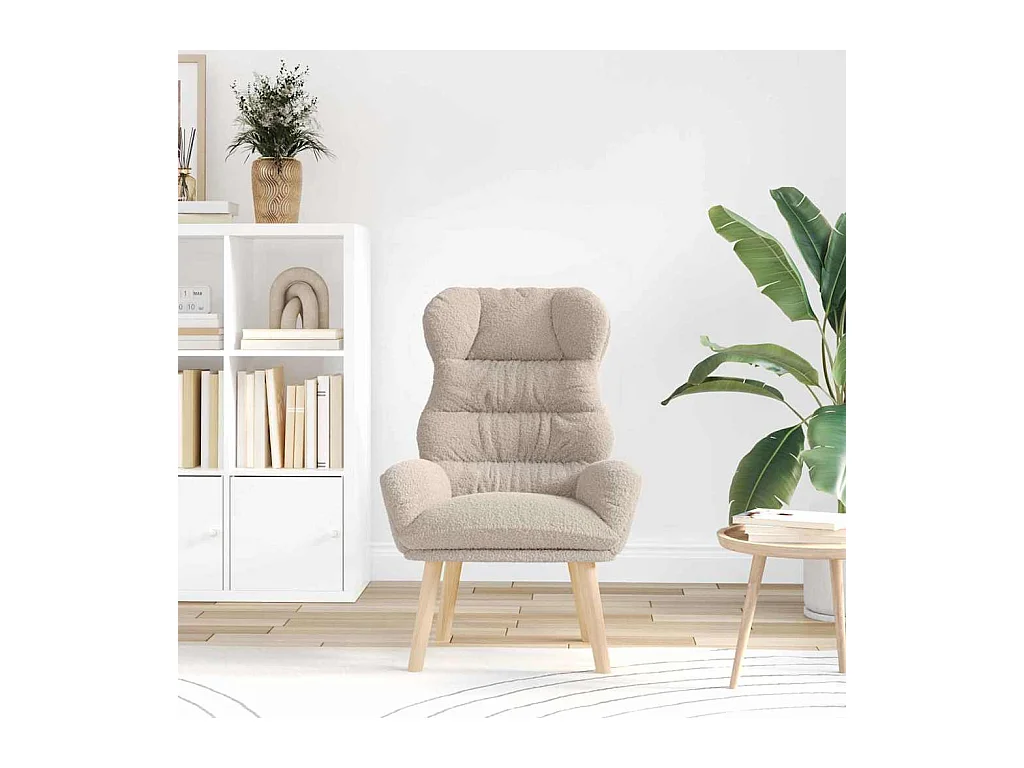 Sillón de relax | Silla Relax | Sillón de salón Gris claro 69x74x93 cm tela SHL9928