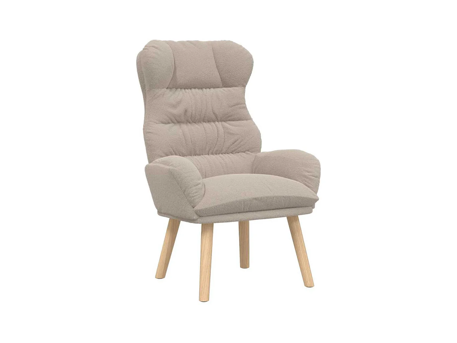 Fauteuil Salon-Chaise de relax Gris clair 69x74x93 cm tissu SHL3287