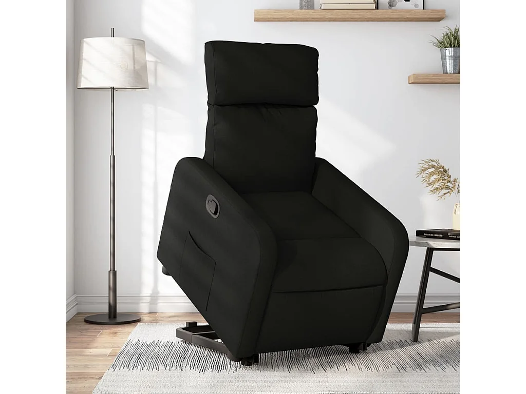 Fauteuil inclinable-Chaise de relax-Fauteuil TV noir tissu SHL1939