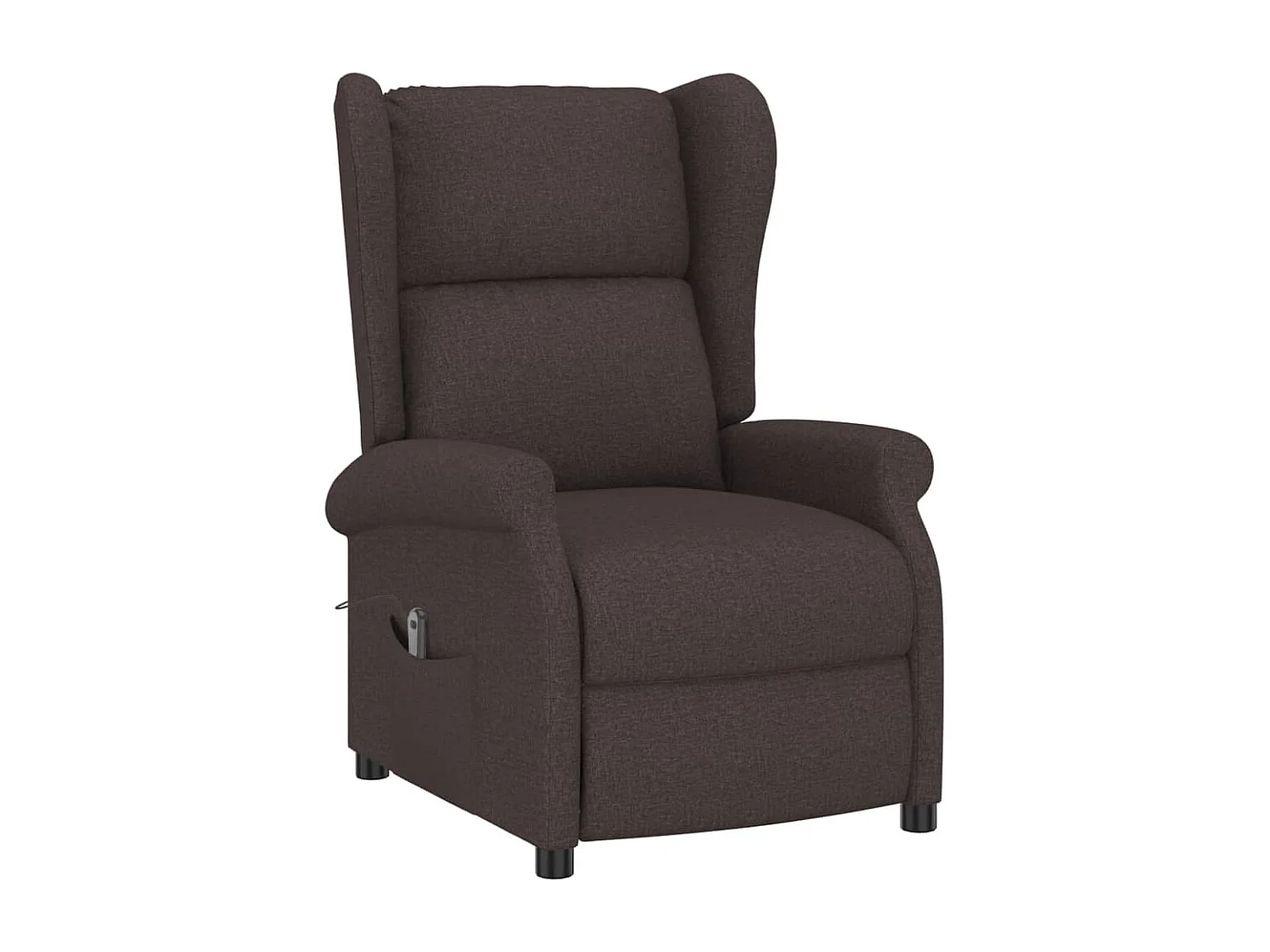 Fauteuil inclinable électrique-Chaise de relax à oreilles marron foncé tissu SHL3372