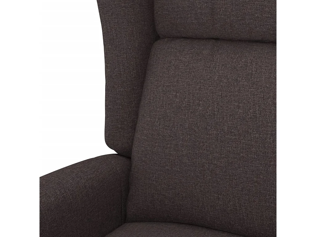 Fauteuil inclinable électrique-Chaise de relax à oreilles marron foncé tissu SHL3372