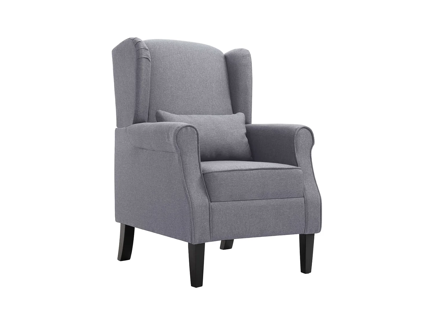 Sillón de salón | Silla de relax | Sillón de tela gris oscuro SHL3282