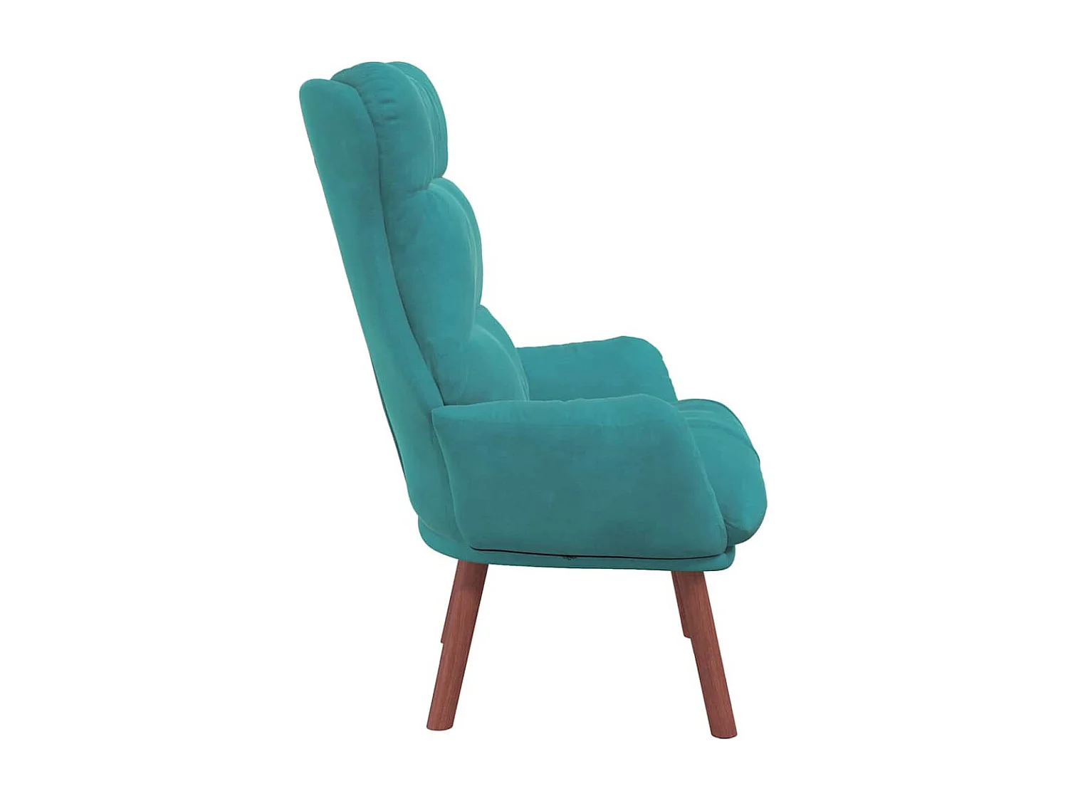 Relaxstoel | Ontspanningsstoel Turquoise 69 x 74 x 93 cm Fluweel