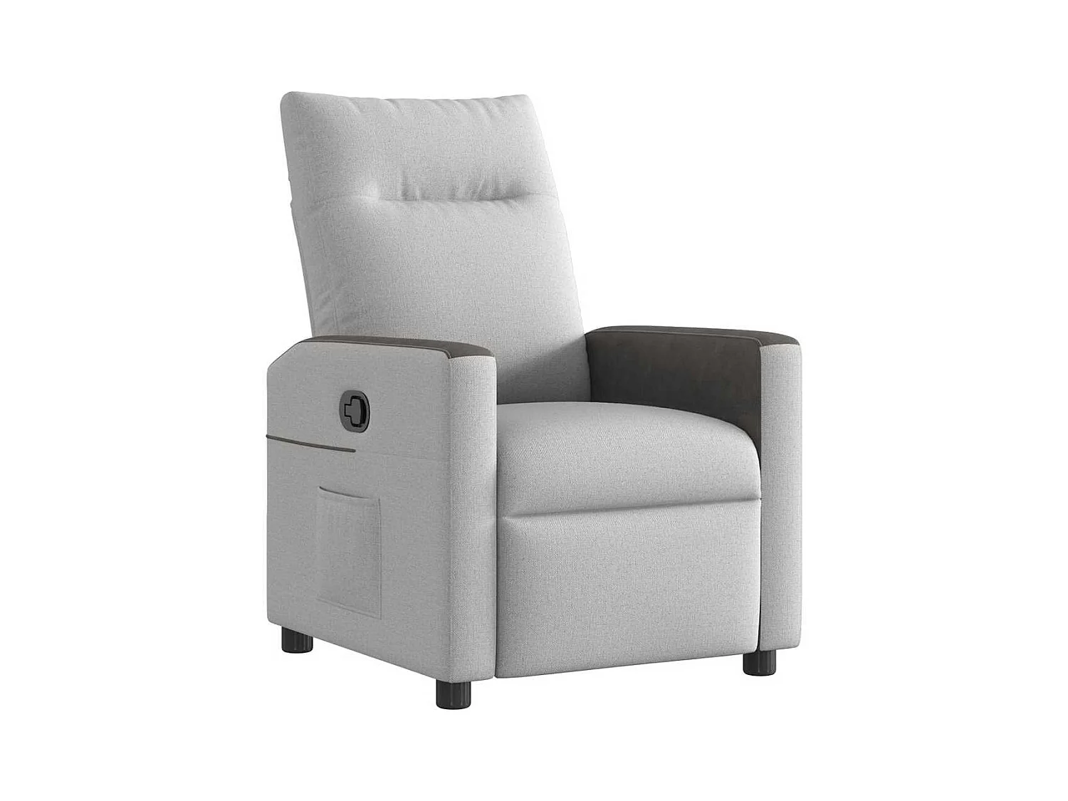 Sillón de relax | Sillón reclinable de tela gris nube SHL7535