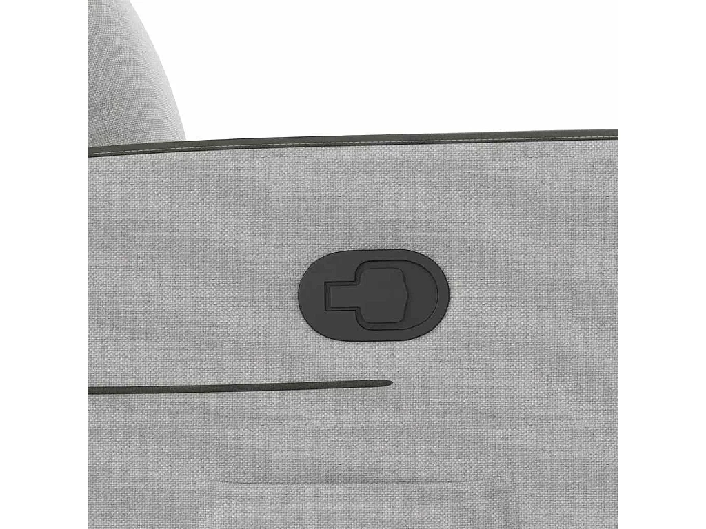 Sillón de relax | Sillón reclinable de tela gris nube SHL7535