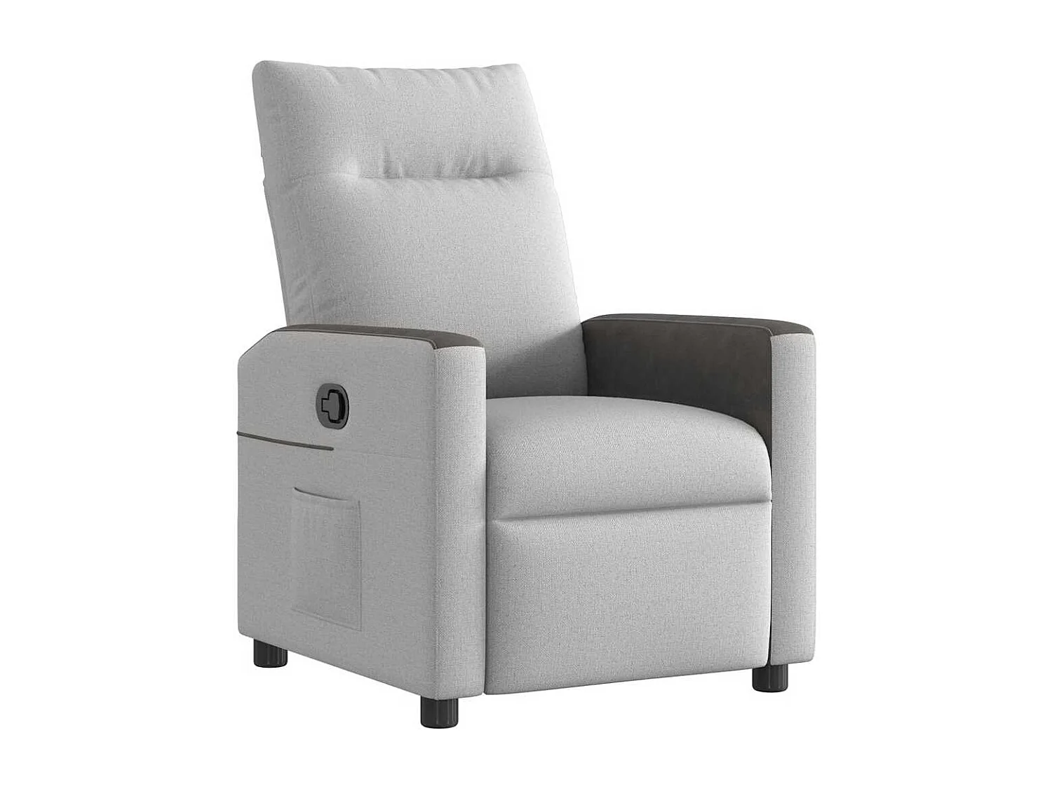 Fauteuil inclinable-Chaise de relax-Fauteuil TV gris nuage tissu SHL3644