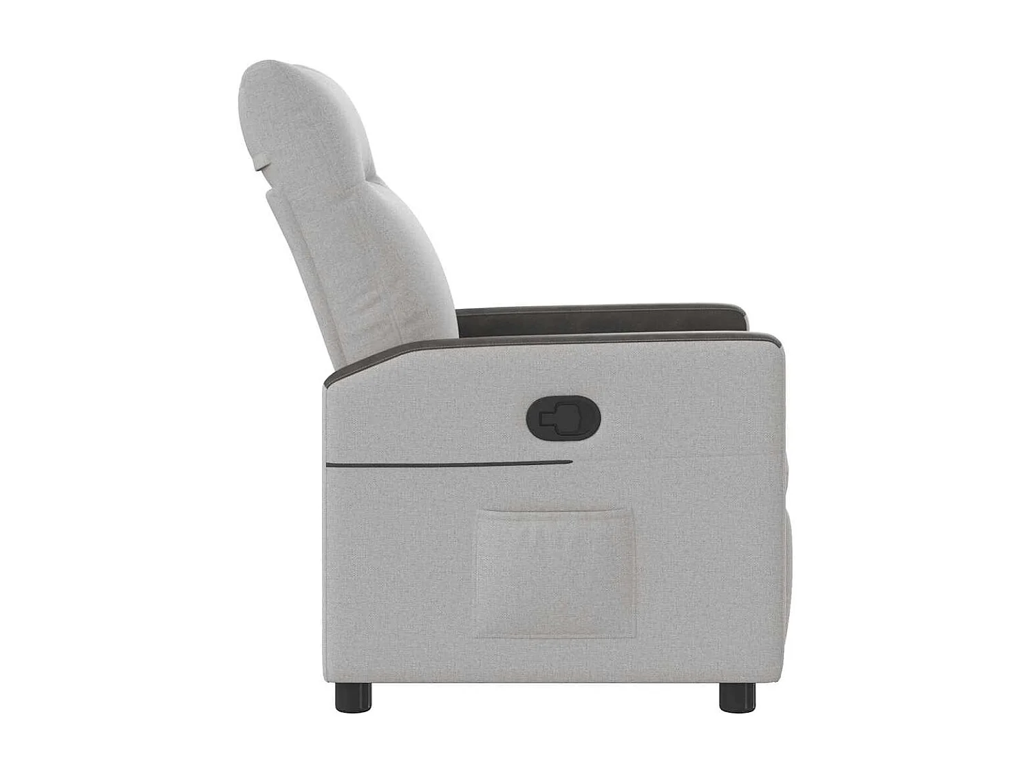 Fauteuil inclinable-Chaise de relax-Fauteuil TV gris nuage tissu SHL3644