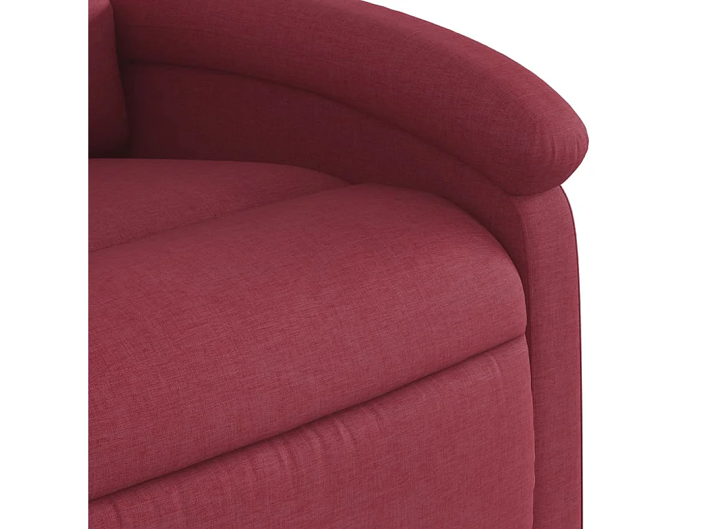 Fauteuil inclinable-Chaise de relax-Fauteuil de Massage Rouge bordeaux Tissu SHL3224