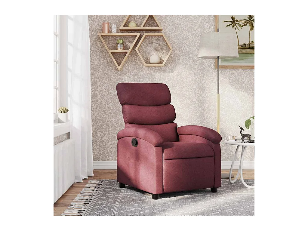 Sillón de relax | Silla | Sillón reclinable de tela rojo tinto SHL2414