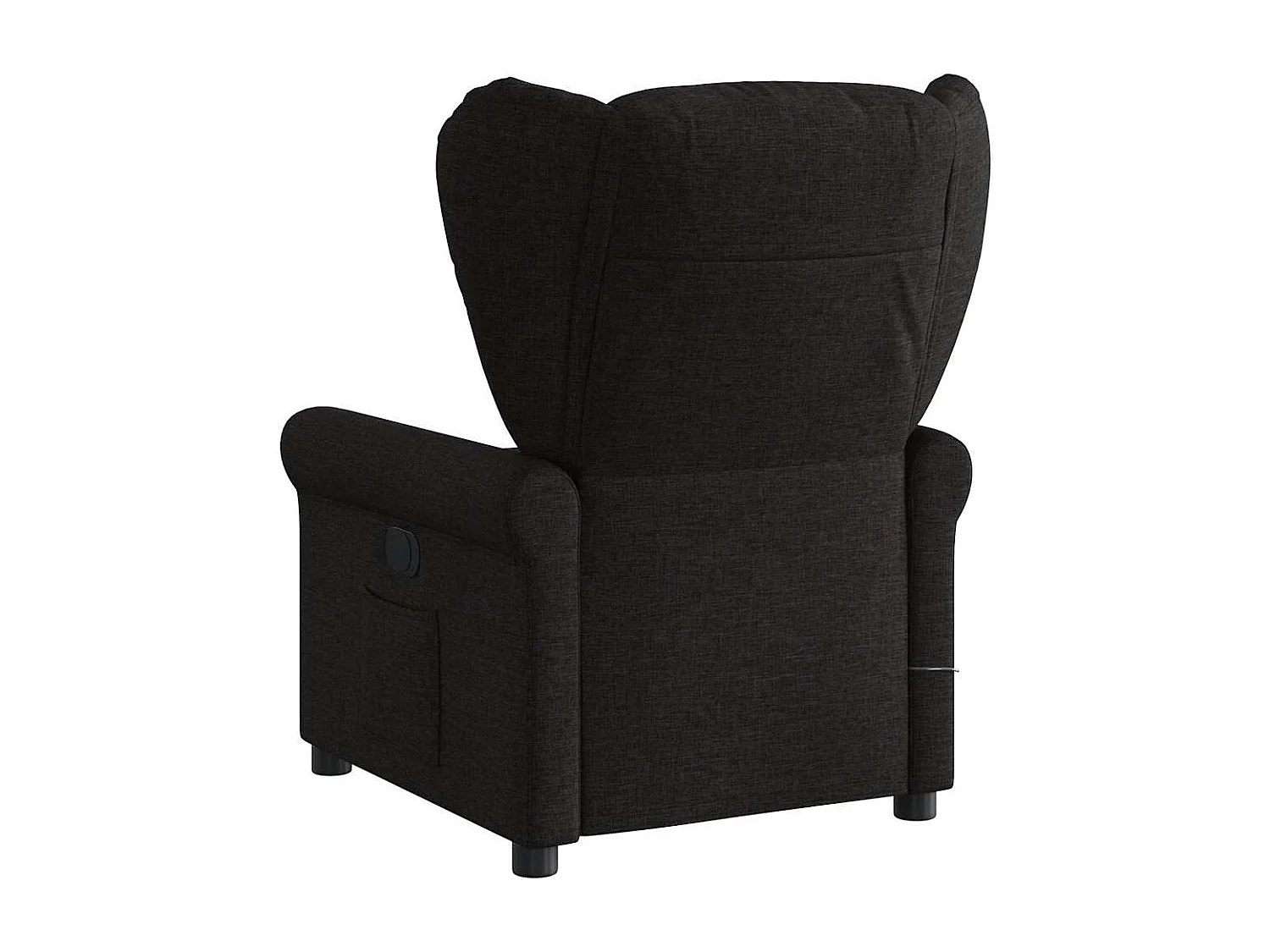 Fauteuil inclinable électrique-Fauteuil de massage de Salon Noir Tissu SHL1257