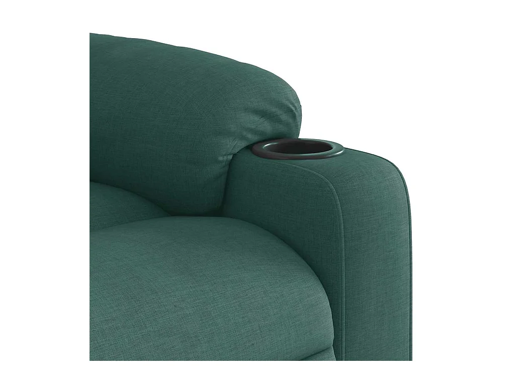 Sillón de salón | Silla | Sillón de masaje reclinable de tela verde oscuro SHL3313