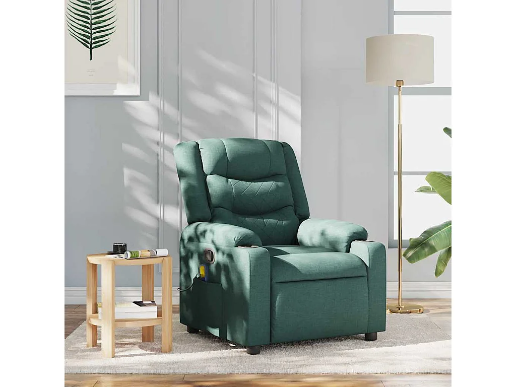 Relaxsessel | Massagesessel Dunkelgrün Stoff SHL88593