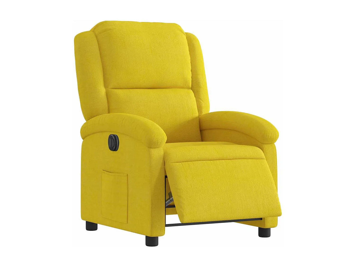 Relaxsessel Elektrisch | Lounge Sessel indoor Gelb Samt SHL63370