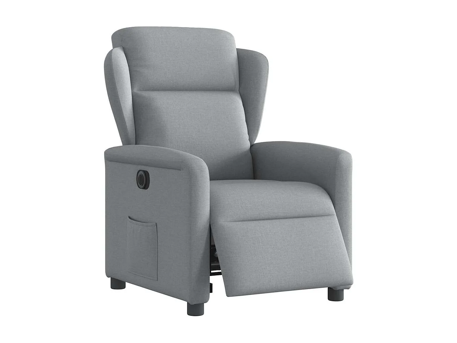 Relaxsessel Elektrisch | Lounge Sessel indoor Hellgrau Stoff SHL42958