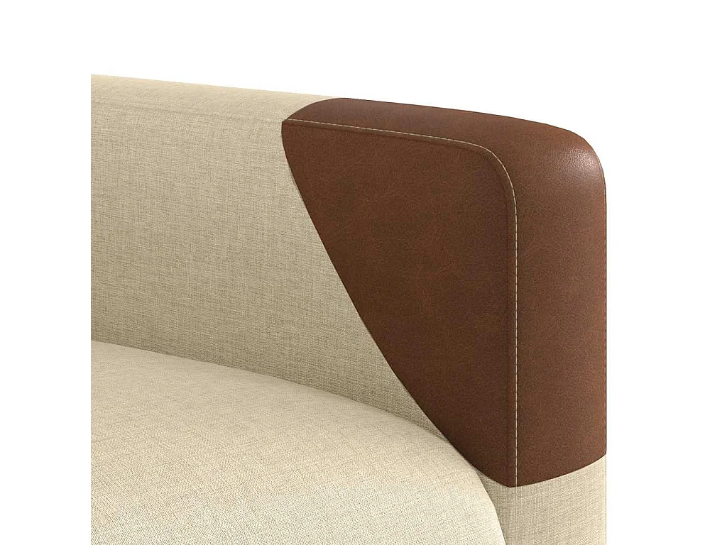 Fauteuil inclinable-Chaise de relax-Fauteuil salon Crème Tissu SHL3920