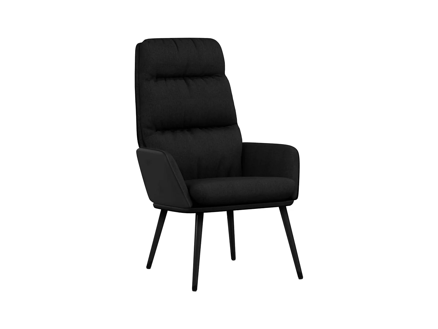 Chaise de relaxation-Fauteuil de Salon Noir Tissu SHL2648