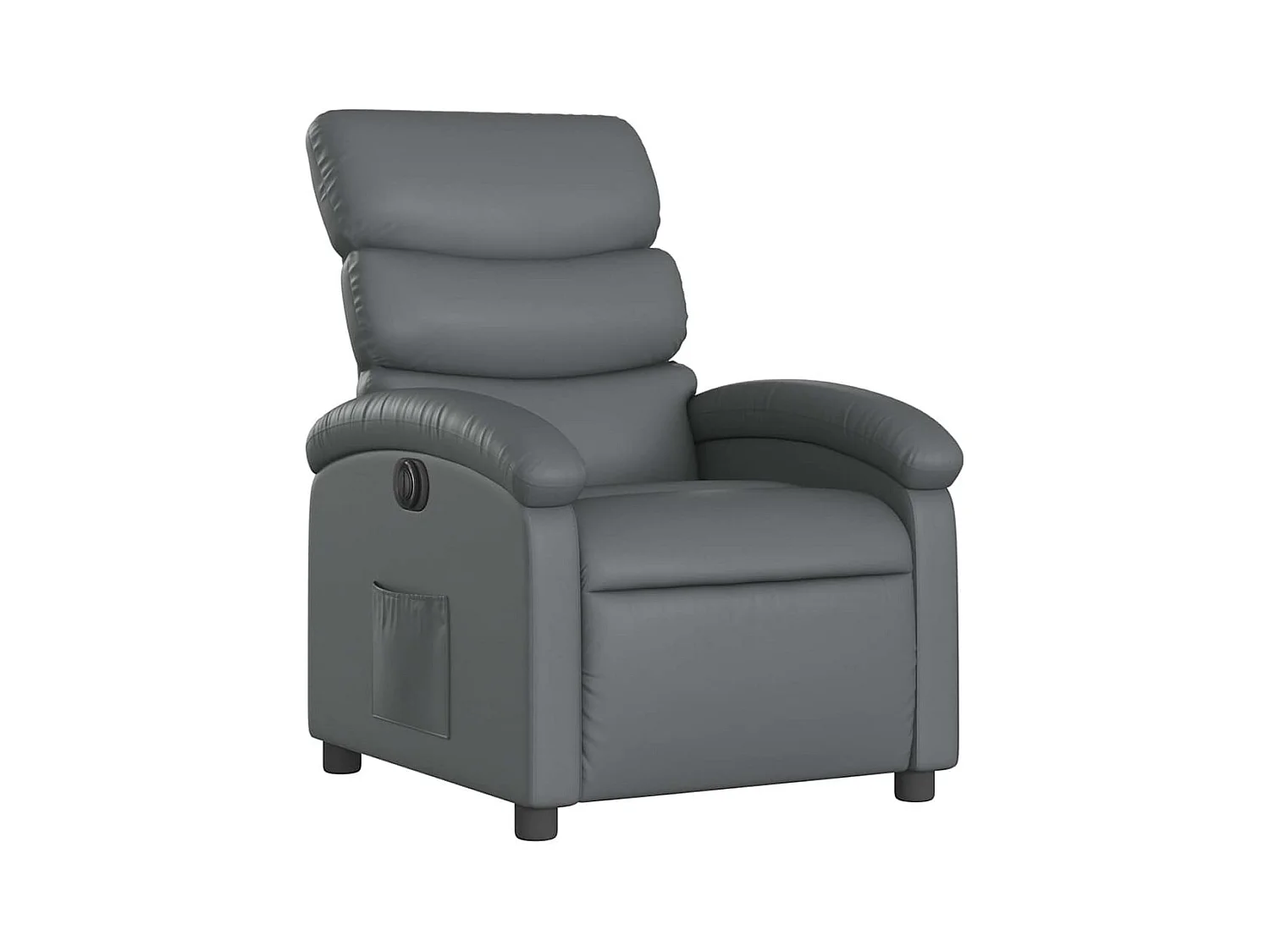 Sillón de relax | Silla | Sillón reclinable eléctrico de cuero sintético gris SHL6065