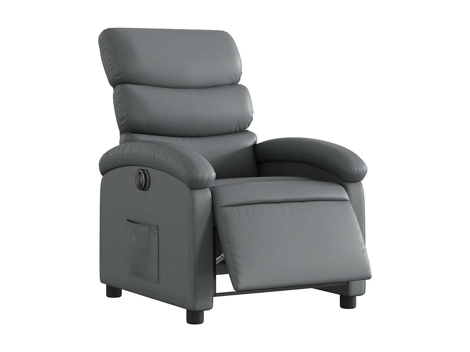 Relaxsessel Elektrisch | Lounge Sessel indoor Grau Kunstleder SHL70530