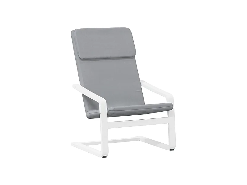 Sillón de relax | Silla de relax de tela gris claro SHL2233