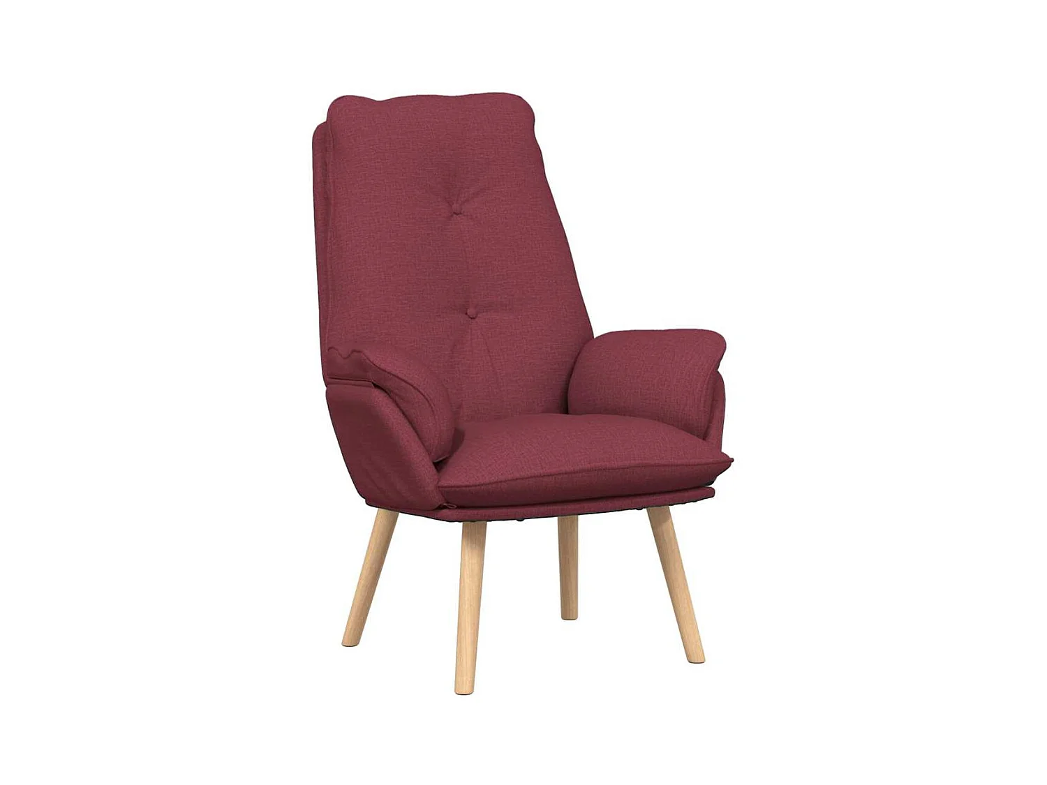 Sillón de relax | Silla Relax | Sillón de salón Rojo vino tinto 69x74x93 cm tela SHL6655