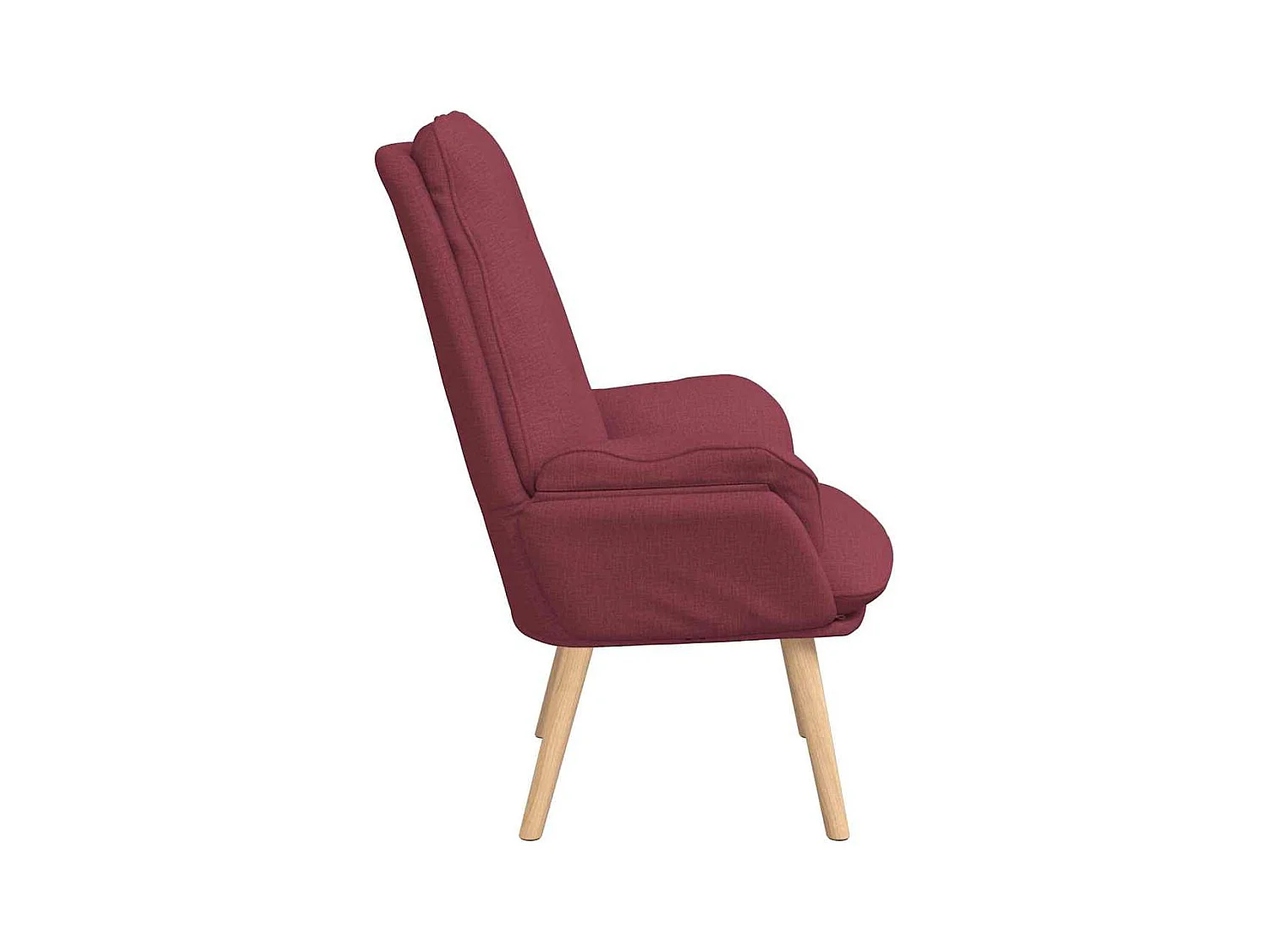 Sillón de relax | Silla Relax | Sillón de salón Rojo vino tinto 69x74x93 cm tela SHL6655