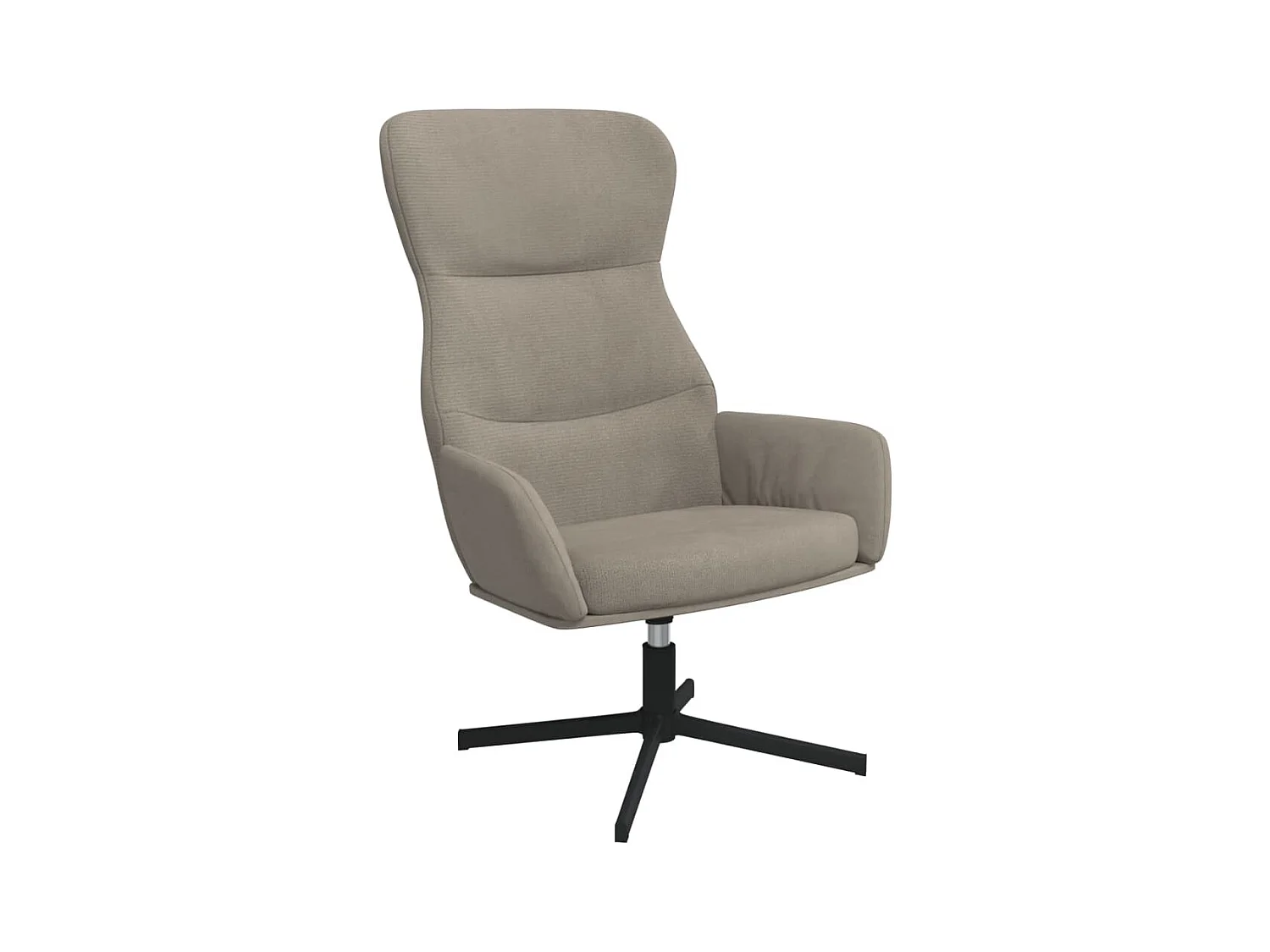 Chaise de relaxation-Fauteuil de Salon Gris clair Velours SHL3545