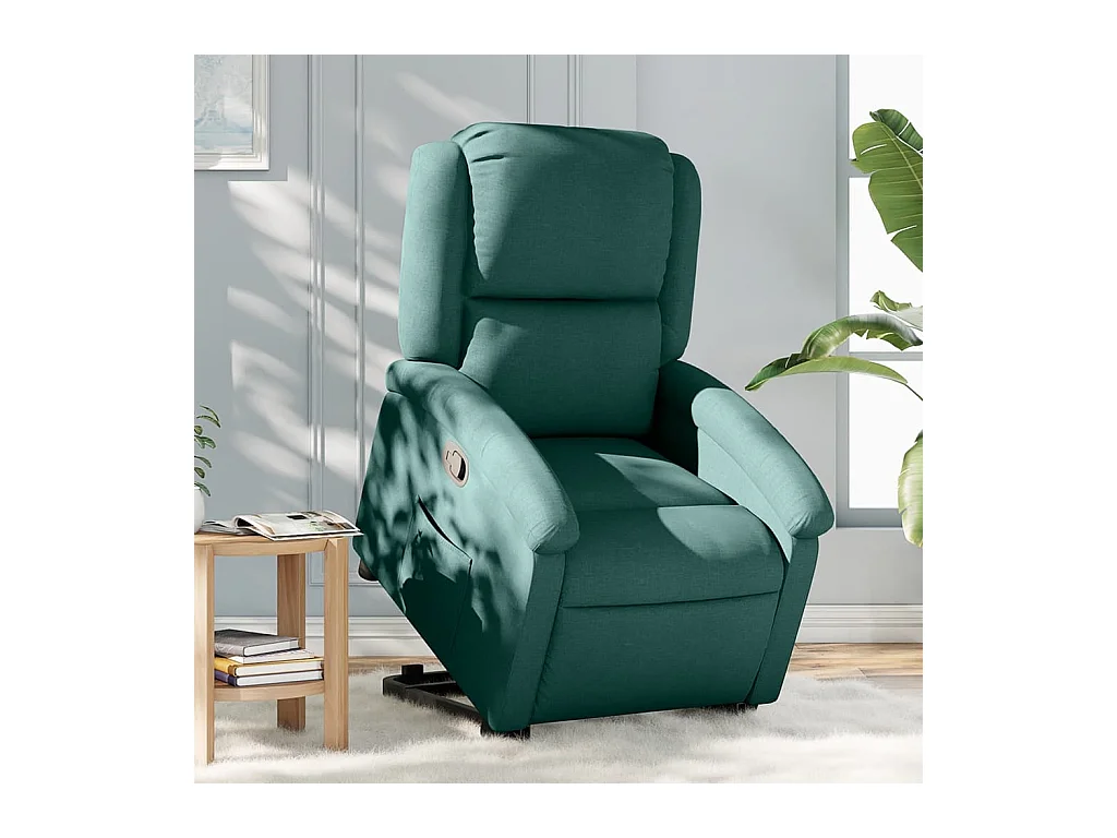 Fauteuil inclinable-Chaise de relax-Fauteuil salon vert foncé tissu SHL1924