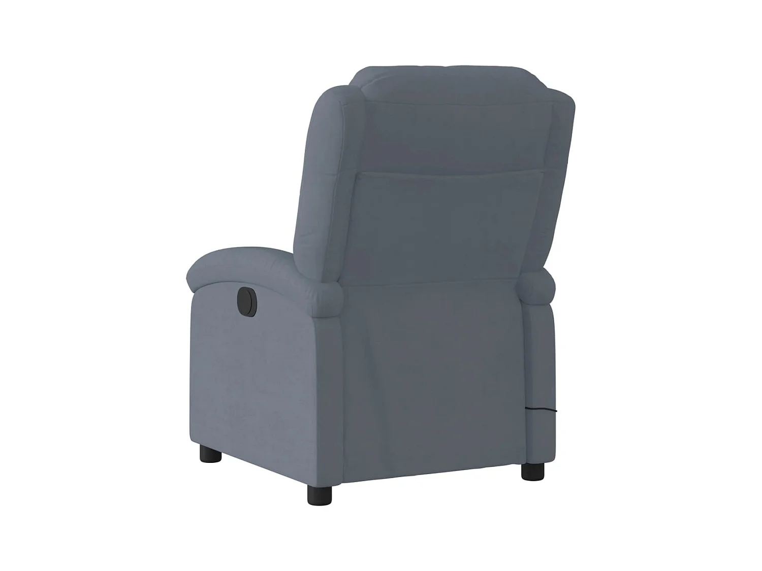 Sillón de relax | Sillón reclinable de masaje eléctrico terciopelo gris oscuro SHL7364