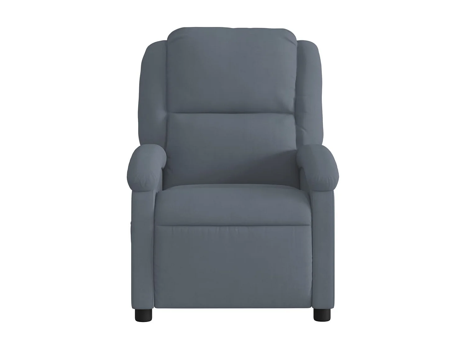 Sillón de relax | Sillón reclinable de masaje eléctrico terciopelo gris oscuro SHL7364