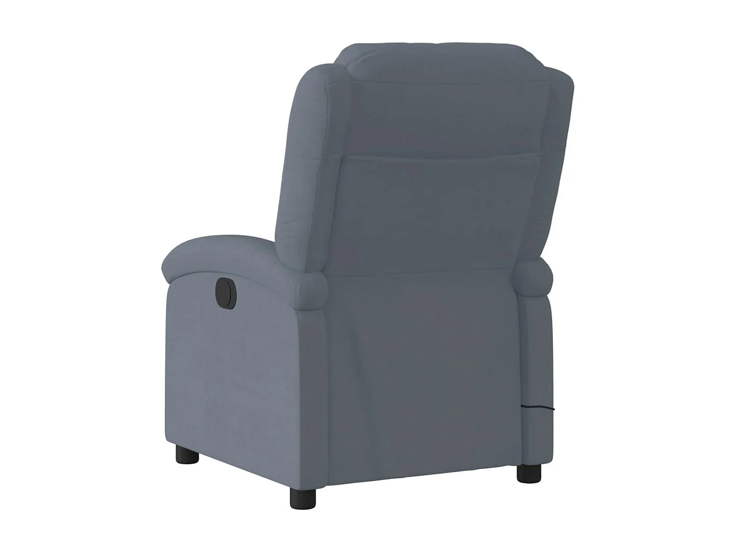 Massagesessel Elektrisch | Relaxsessel indoor Dunkelgrau Samt SHL56520