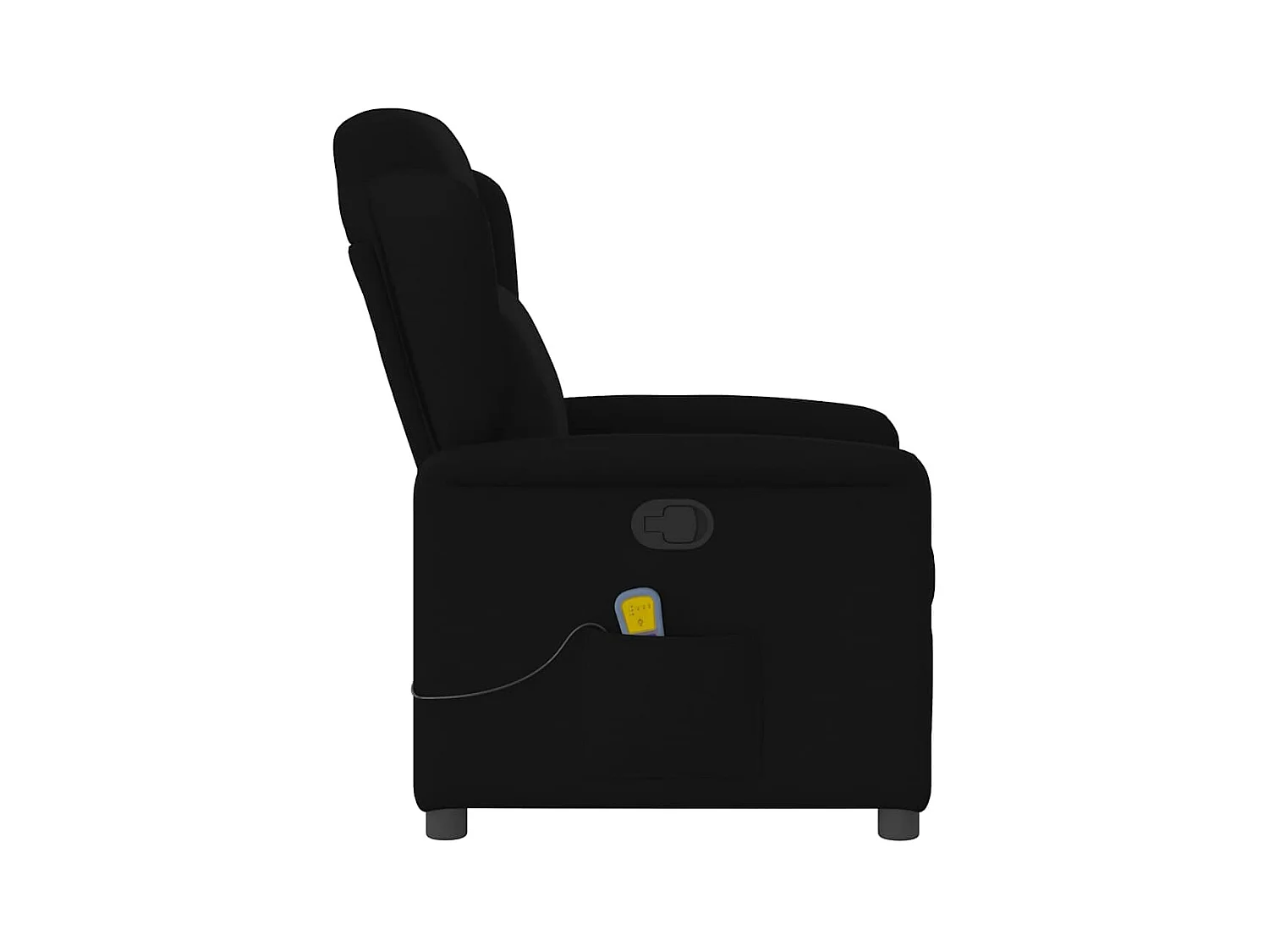 Sillón de relax | Sillón reclinable de masaje de tela negro SHL4924