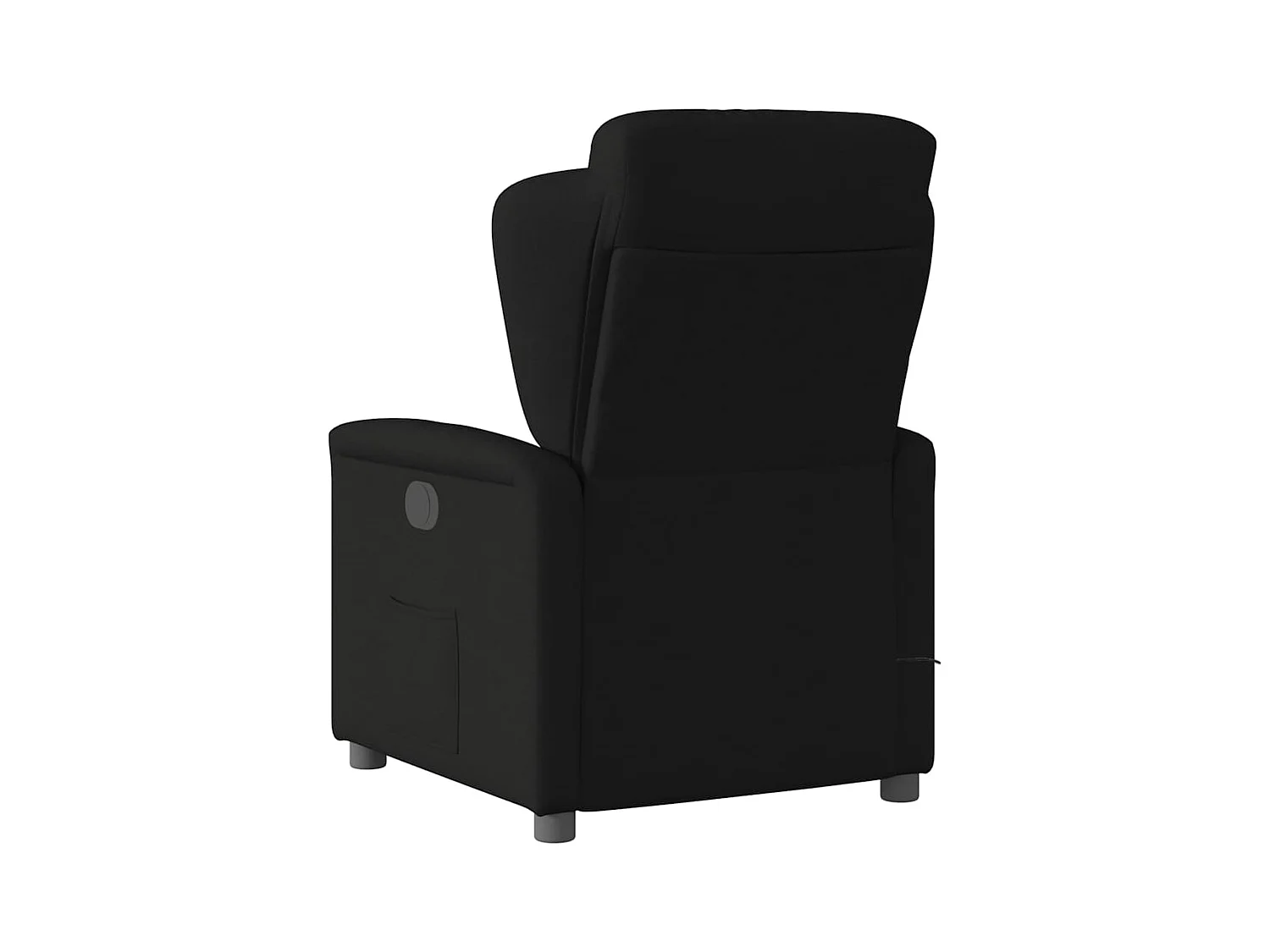 Sillón de relax | Sillón reclinable de masaje de tela negro SHL4924