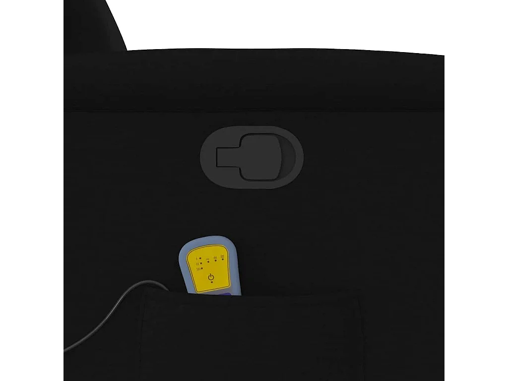 Sillón de relax | Sillón reclinable de masaje de tela negro SHL4924
