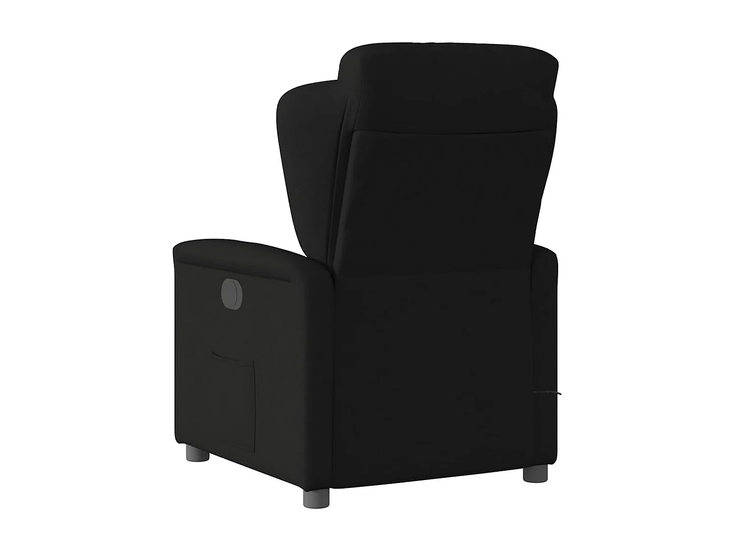 Fauteuil inclinable-Chaise de relax-Fauteuil de Massage Noir Tissu SHL4915