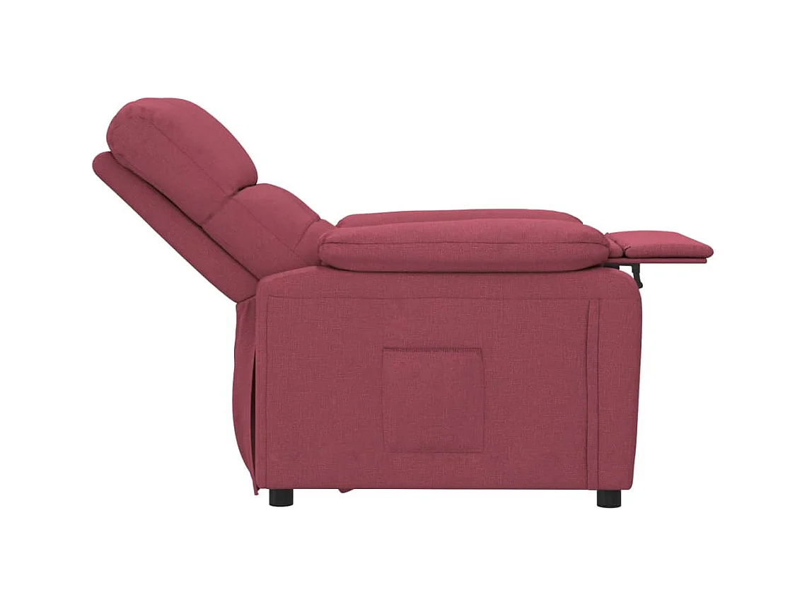 Sillón de relax | Silla | Sillón reclinable de tela rojo tinto SHL2873