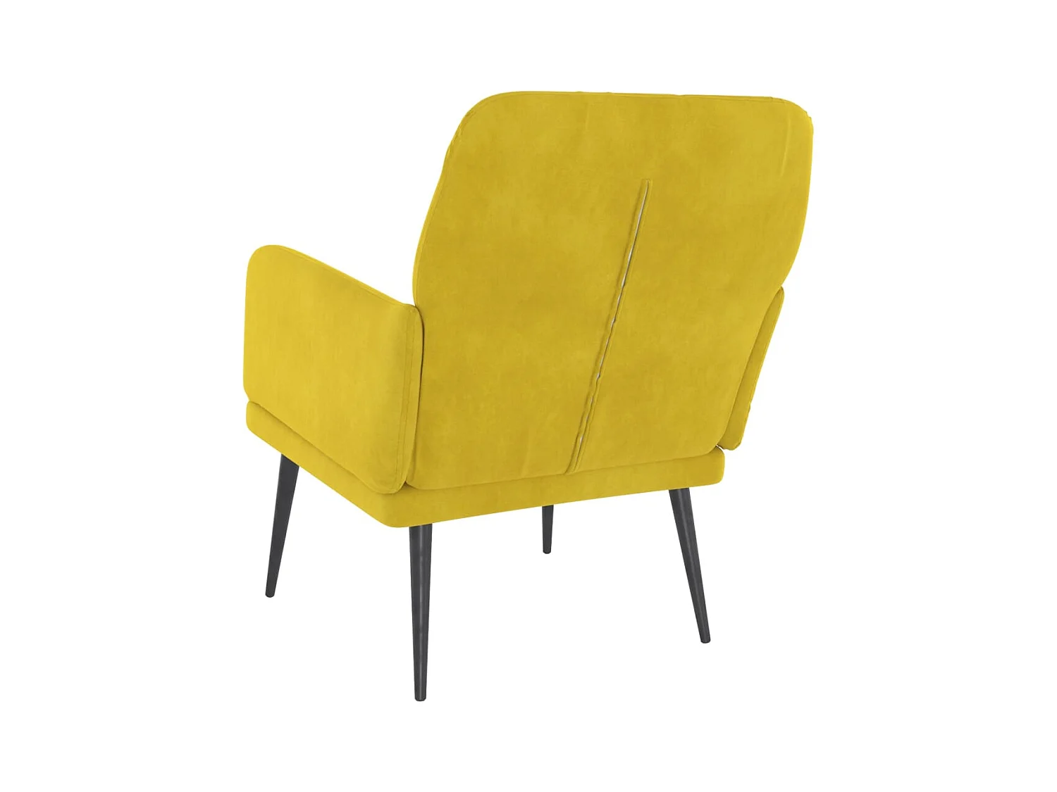Sillón de salón | Silla de relax | Sillón de terciopelo amarillo 62x79x79 cm SHL9293