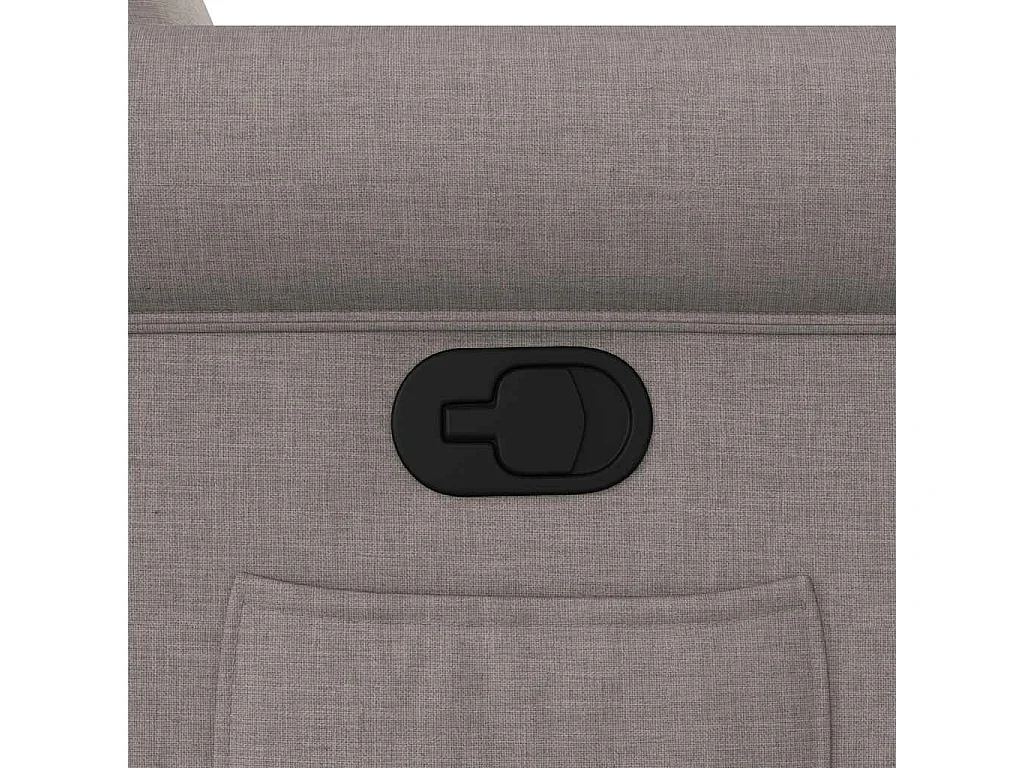 Fauteuil inclinable-Chaise de relax-Fauteuil TV Taupe Tissu SHL1433