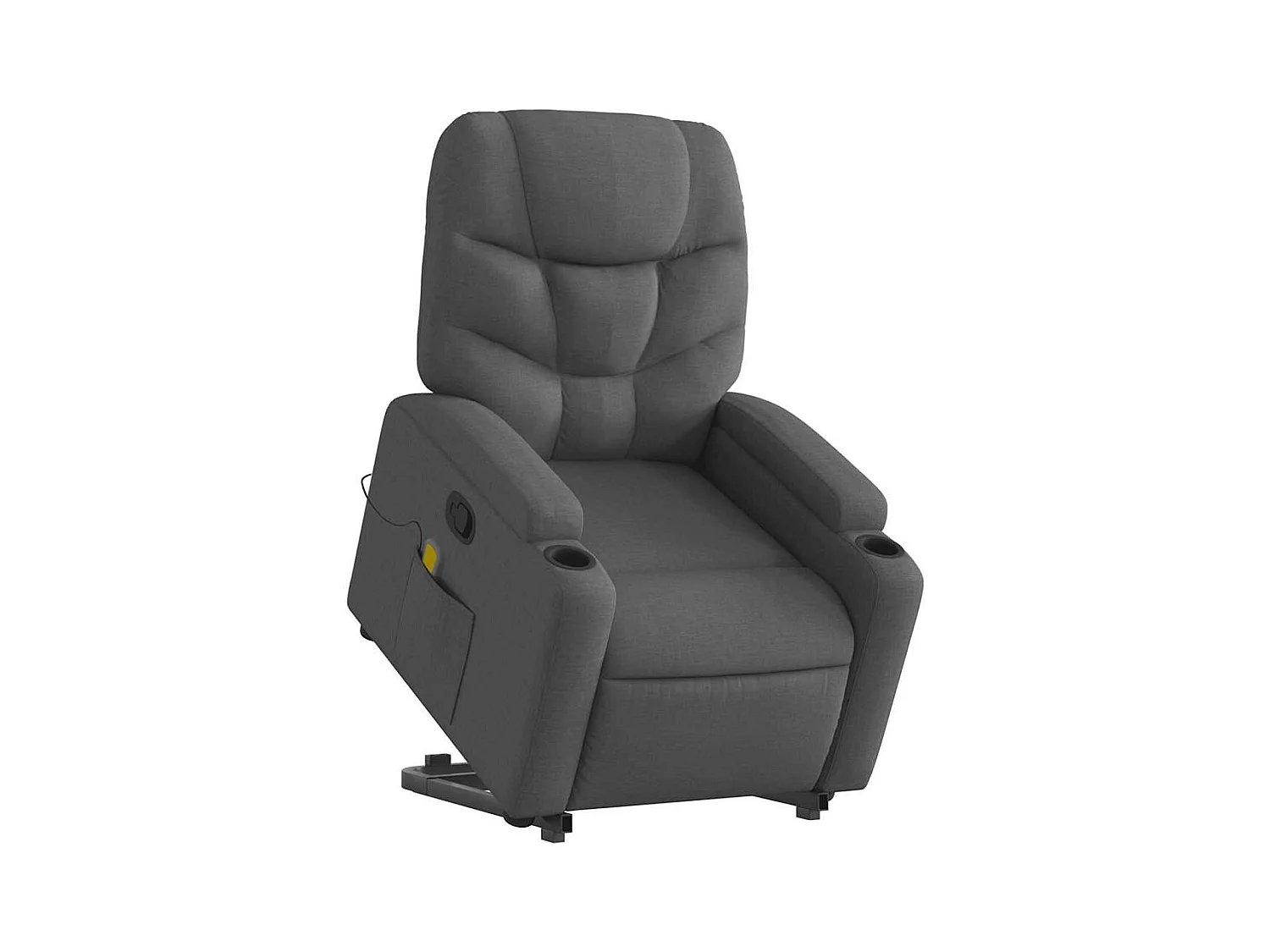 Silla de masaje reclinable de pie de tela gris oscuro SHL5309