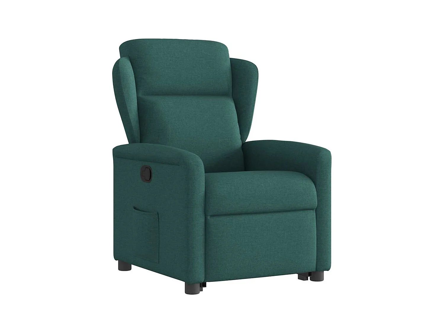Fauteuil inclinable-Chaise de relax-Fauteuil TV vert foncé tissu SHL3938