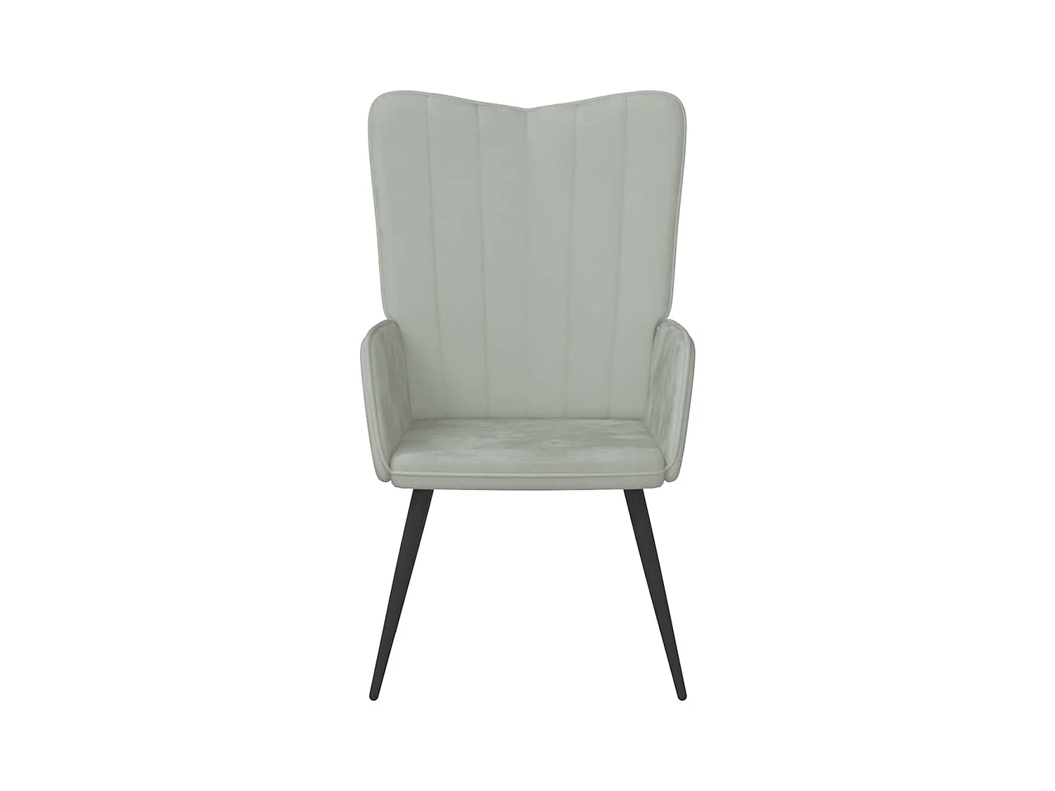 Sillón de relax | Silla de relax de terciopelo gris claro SHL5353