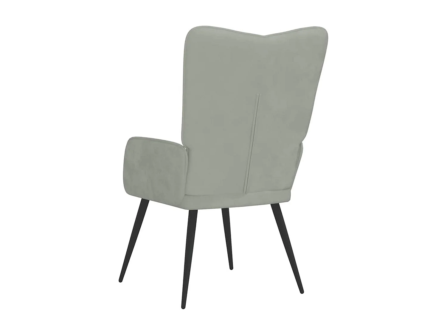 Sillón de relax | Silla de relax de terciopelo gris claro SHL5353