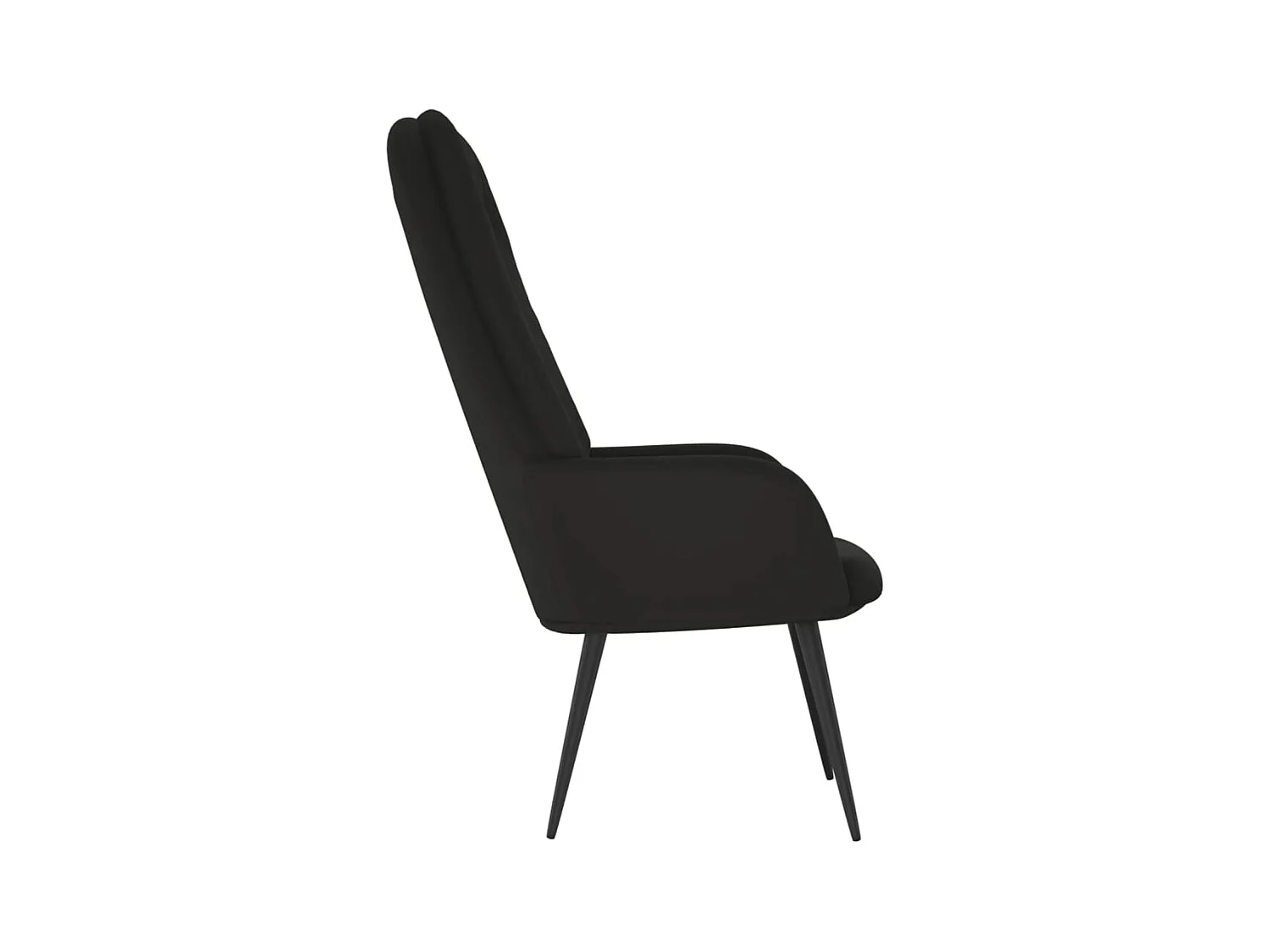 Sillón de relax | Silla de relax de terciopelo negro SHL5530