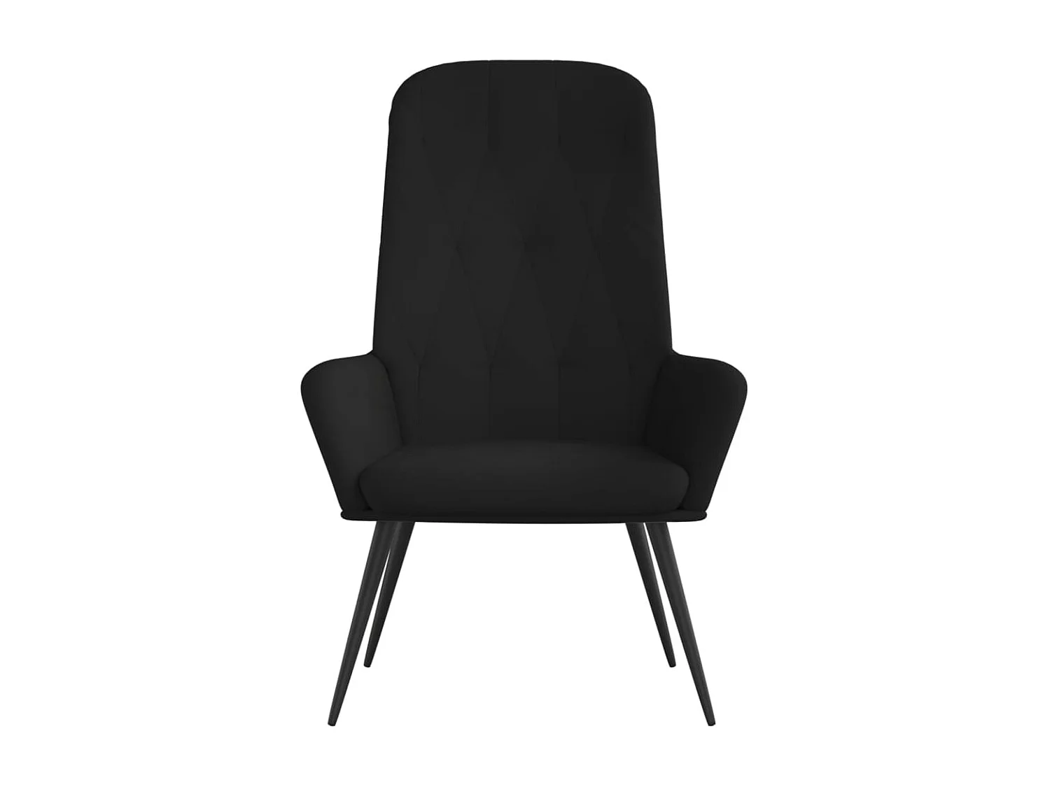 Relaxsessel | Lounge Sessel Schwarz Samt SHL67473
