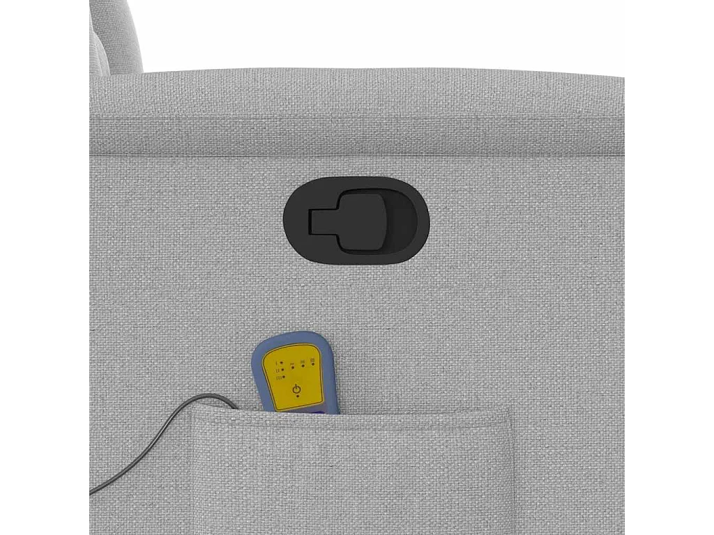 Fauteuil inclinable-Chaise de relax-Fauteuil de Massage gris nuage tissu SHL1583