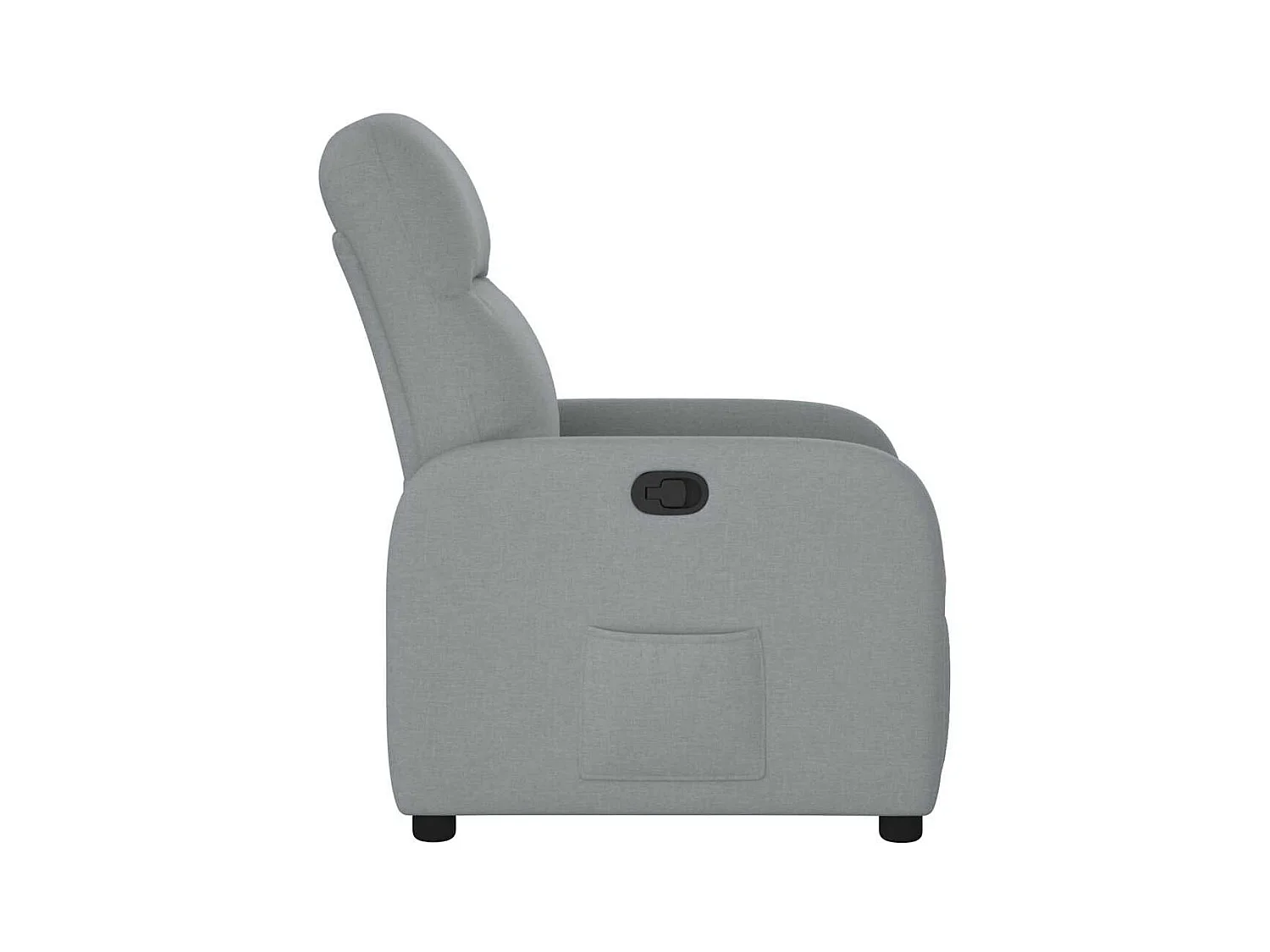Poltrona Reclinável | Poltrona Confortável Relax tecido cinzento-claro SHL740362
