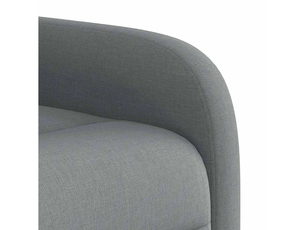 Fauteuil inclinable-Chaise de relax-Fauteuil TV Gris clair Tissu SHL4091