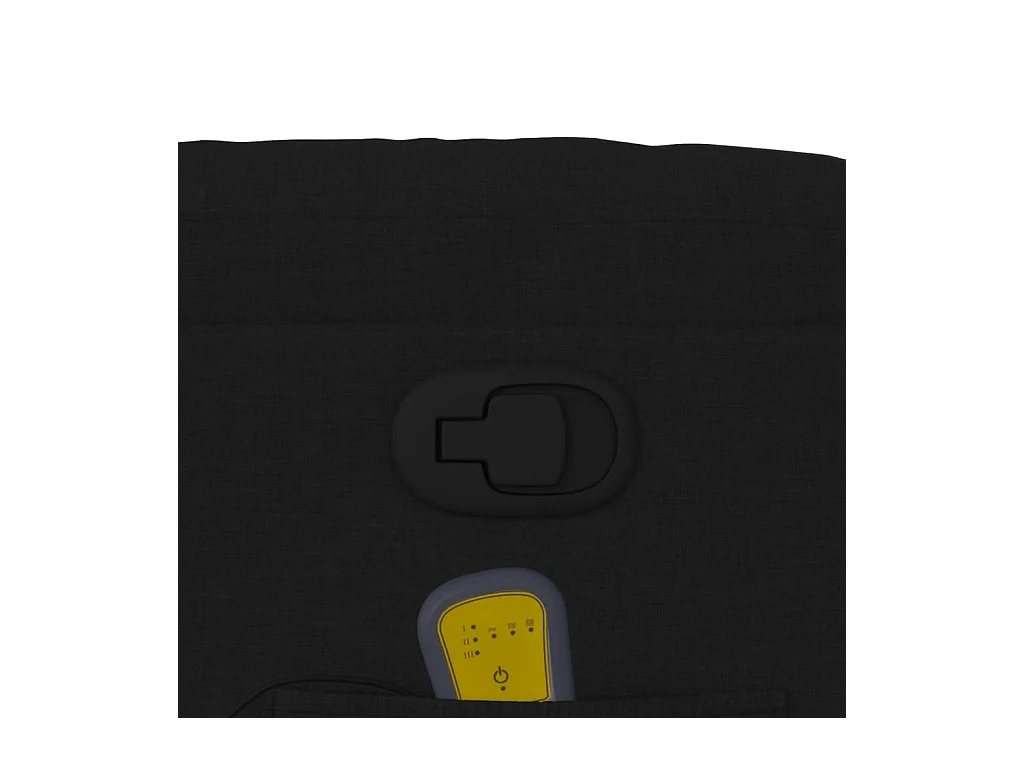 Sillón de relax | Sillón reclinable de masaje de tela negro SHL6995